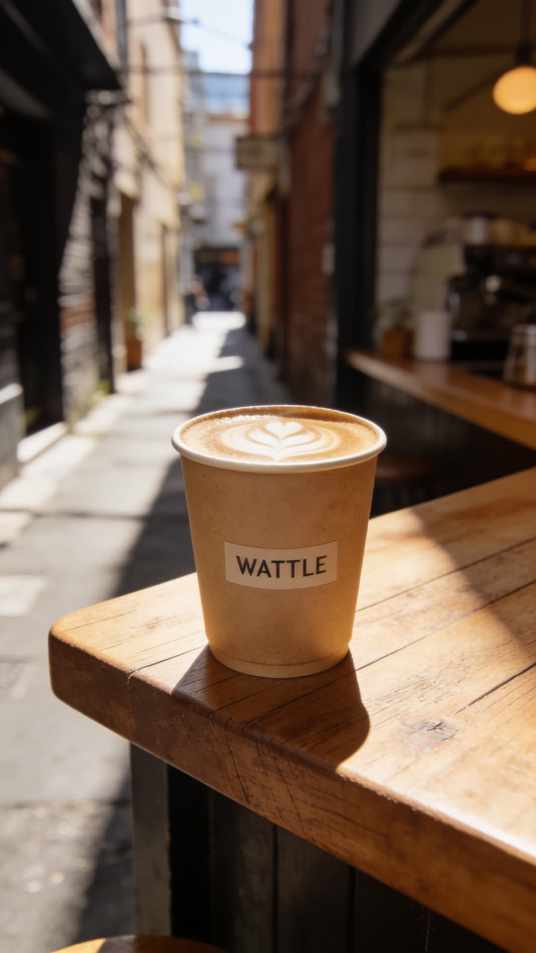 AI generated coffee still from a Wattle Reel spec ad