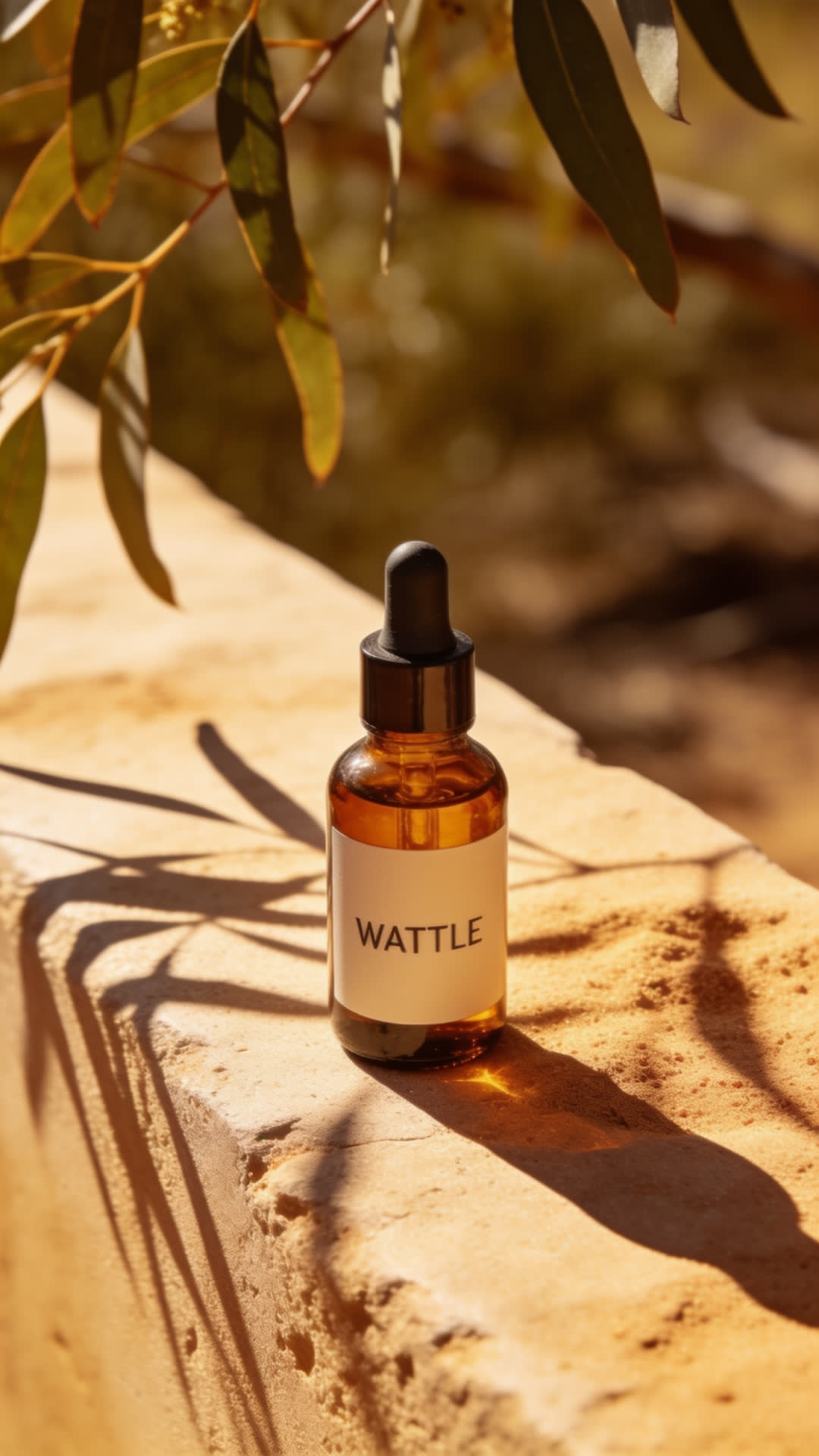 AI generated serum still from a Wattle Reel spec ad